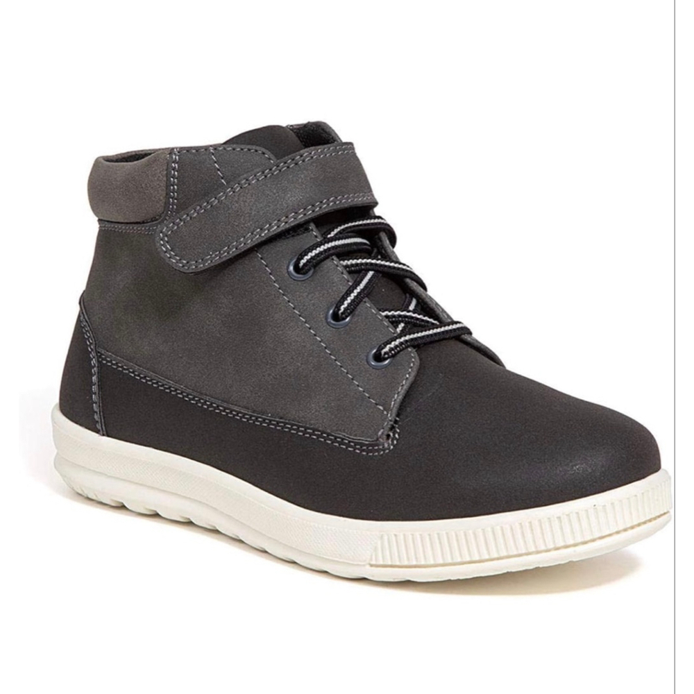 Boys Deer Stags Black Gray Boots Size 2.5